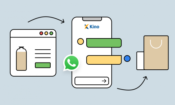 komunikasi bisnis Kino WhatsApp