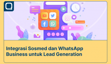 Integrasi sosial media dan WhatsApp Business API untuk optimasi lead generation.