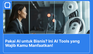 gambaran AI tools bisnis dengan manusia