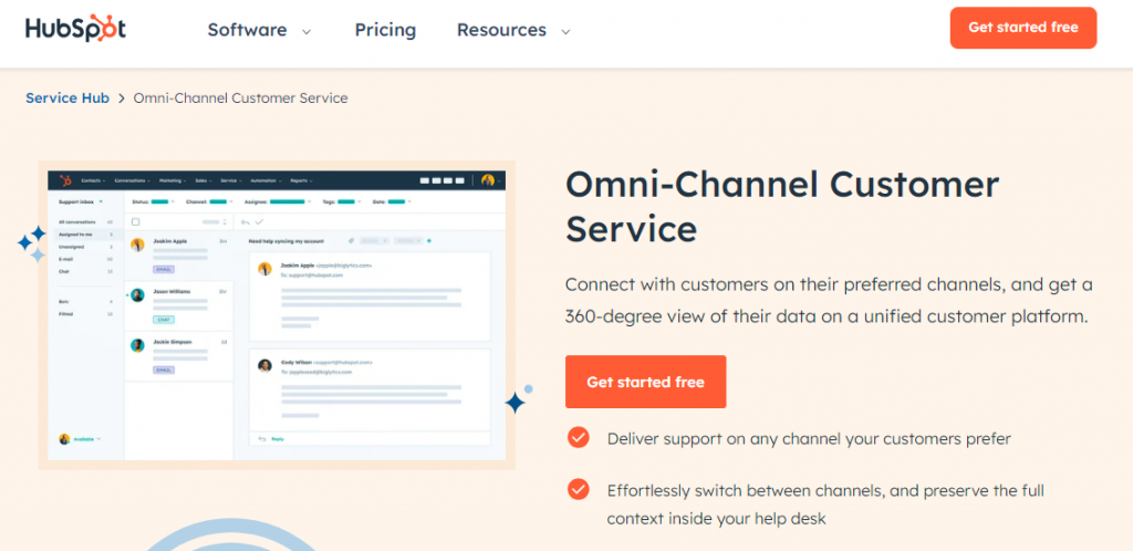 Hubspot aplikasi omnichannel.