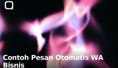 Contoh pesan otomatis wa bisnis.