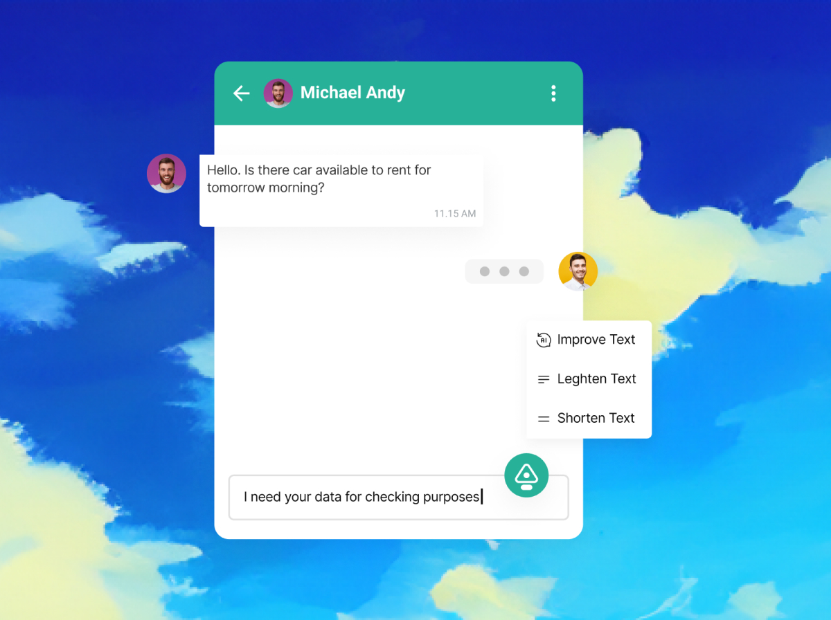 Qiscus Agent Copilot AI-powered paraphrase