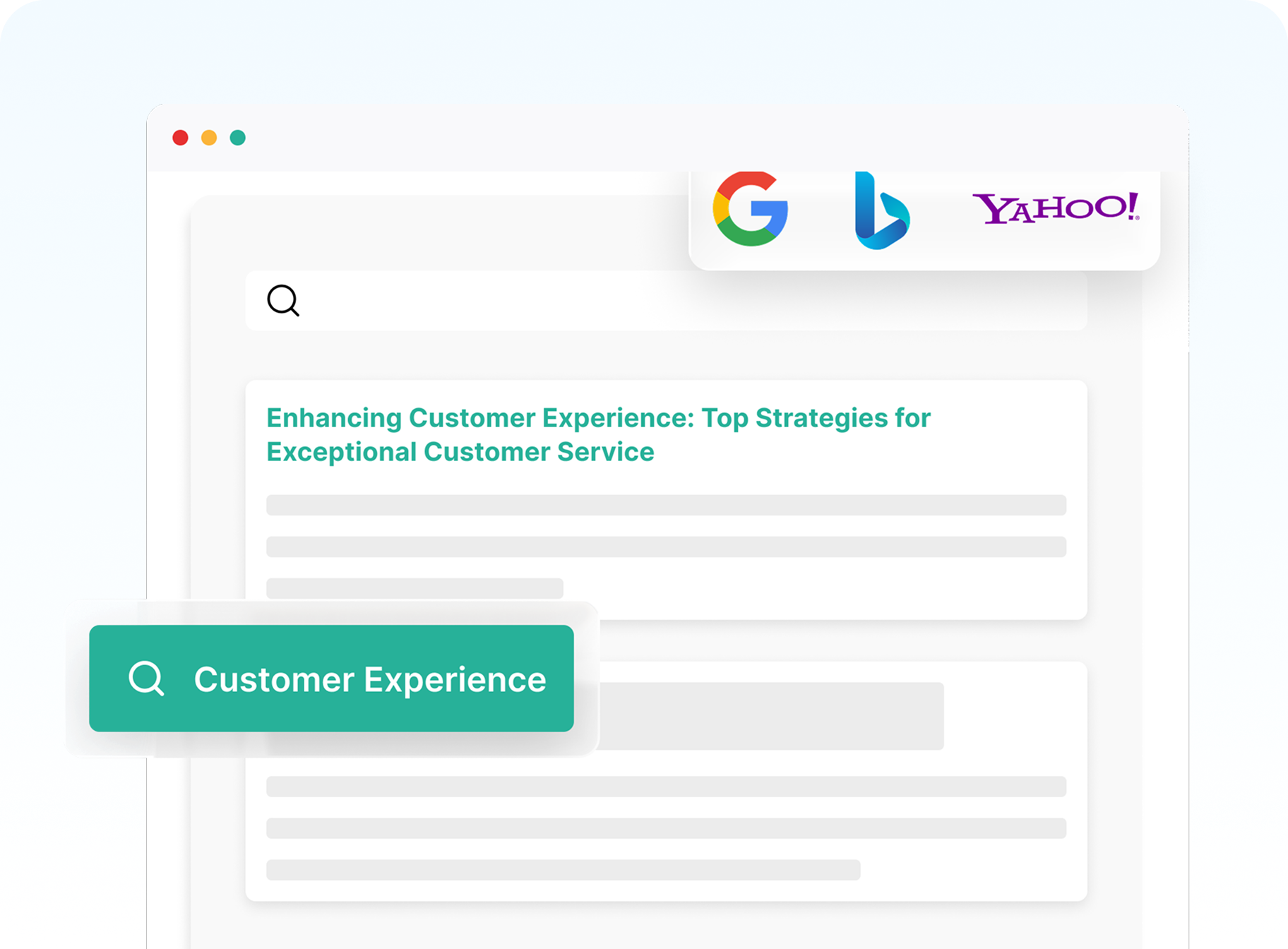 Knowledge base is easy to find in search engines