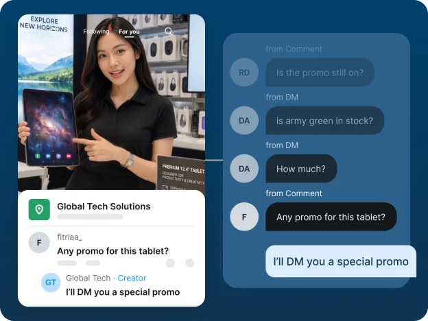 Manage Every TikTok DM and Comment in One Platform.