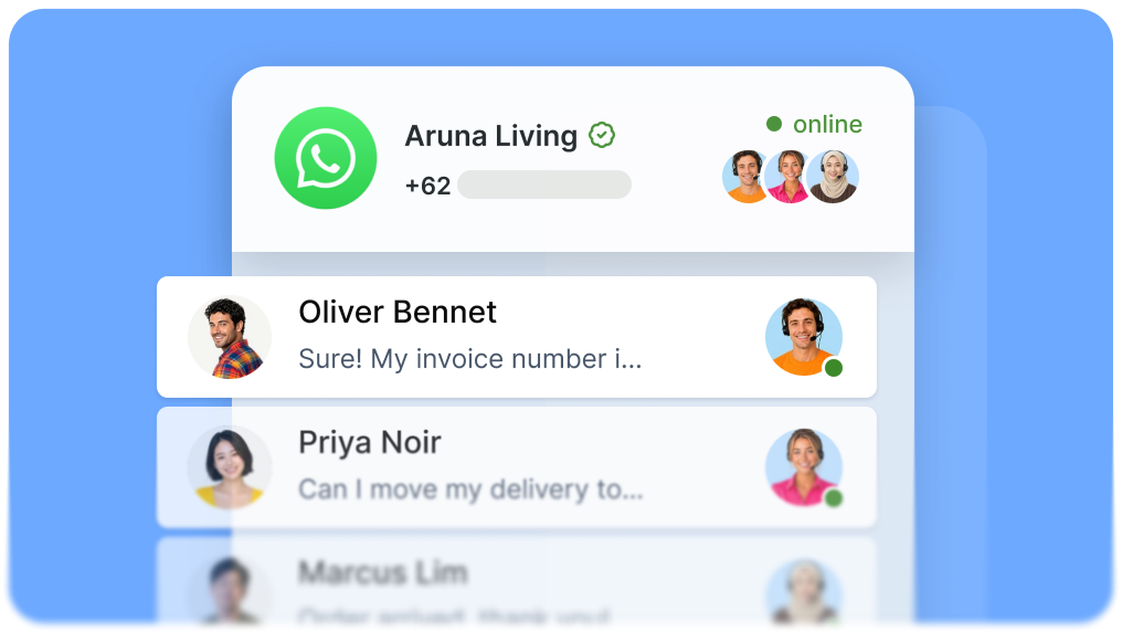 1 Nomor WhatsApp untuk Banyak Agent Customer Service