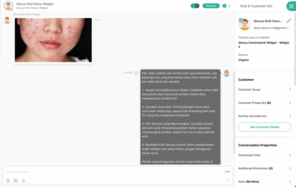 Automated respond with AI Agent.